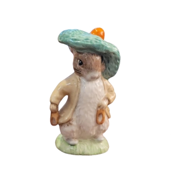 ROYAL ALBERT Benjamin Bunny Charming Rabbit Figurine England 1989 Easter Spring - Picture 2 of 12